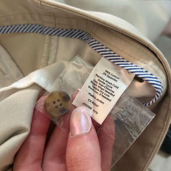 Talbots NWOT Relaxed Chino Tan Pants - Picture 5 of 5